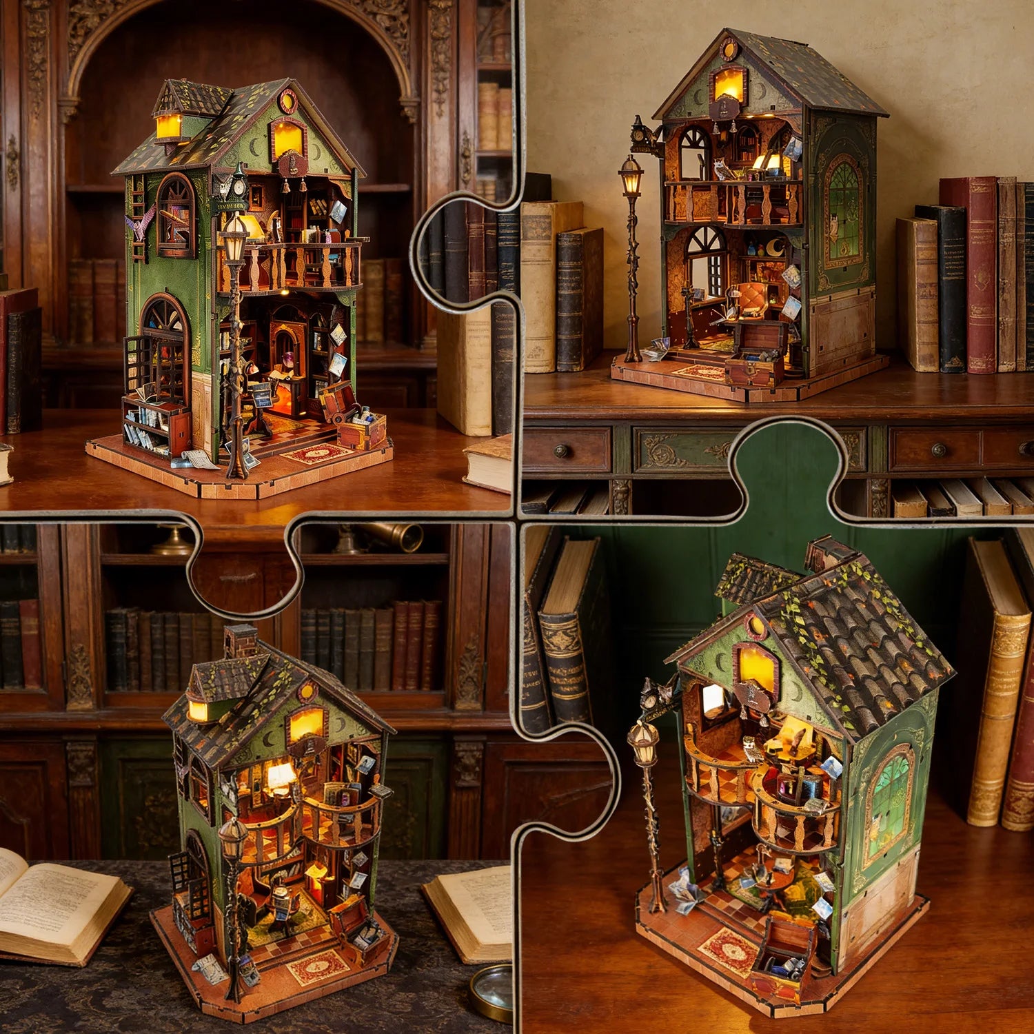 Owl Library DIY Miniature House Kit - Image 4