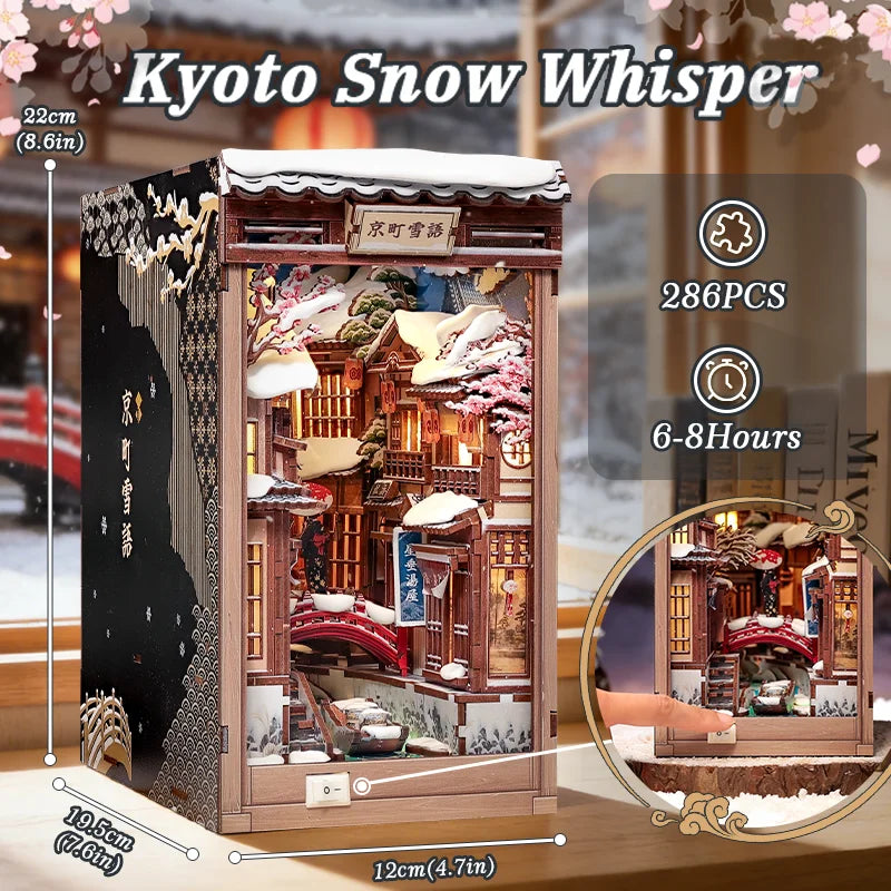 Kyoto Snow Whisper DIY Book Nook Kit - Image 4
