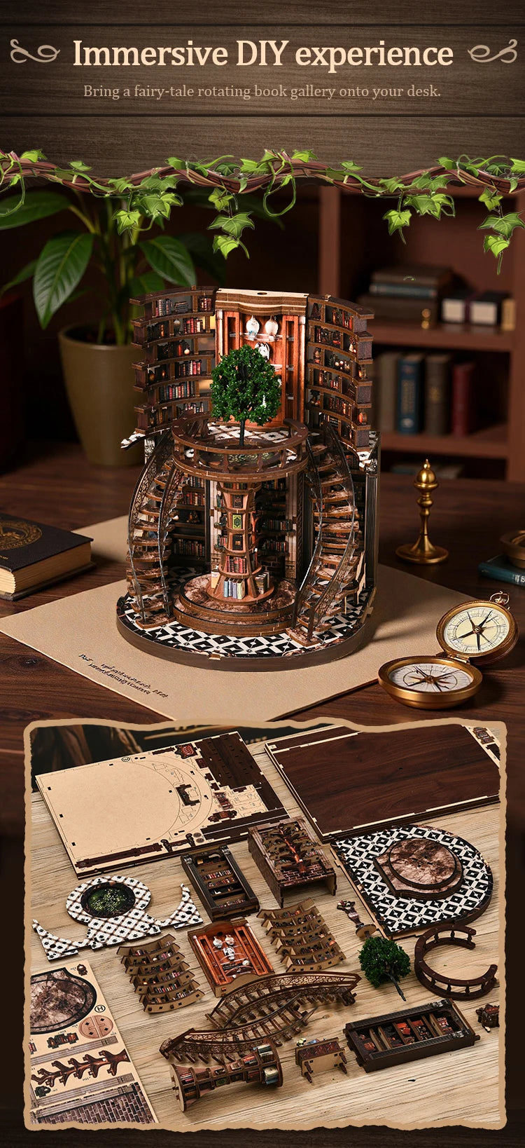 AH01-005-s DIY Book Nook Kit Book Nook Kit Australia