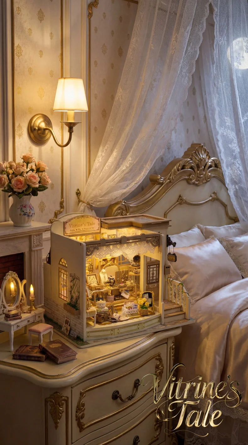 DIY Wooden Jewelry Store Casa Miniature Model Kits With Furniture LED Lights Dollhouse for Friends Birthday Gifts Book Nook Kit Australia