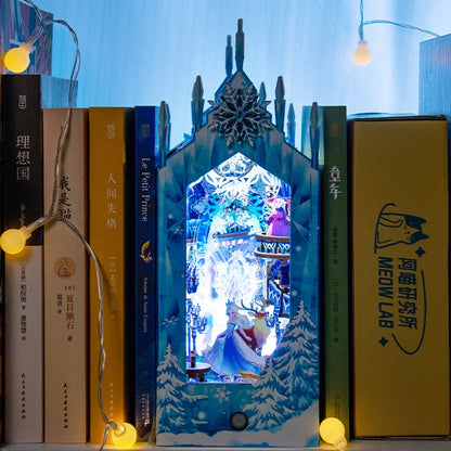 DIY Handmade Bookshelves Wooden Puzzle Model, Animal Panda/Castle/Princess Series Style 3D Puzzle Bookshelves Decorate Christmas Book Nook Kit Australia