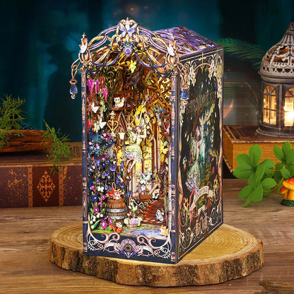 Fairy Tale Elf Home DIY book nook kit, woodland elf cottage scene - view 4
