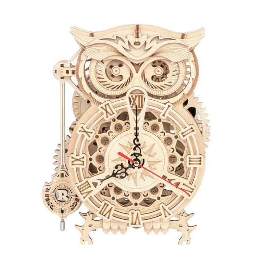 Robotime Rokr 3D Owl Desk Clock Kit LK503