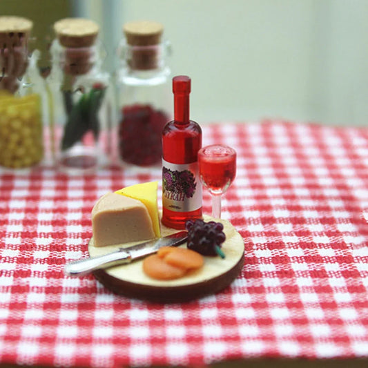 Cake Wine Dish Miniature Accessory
