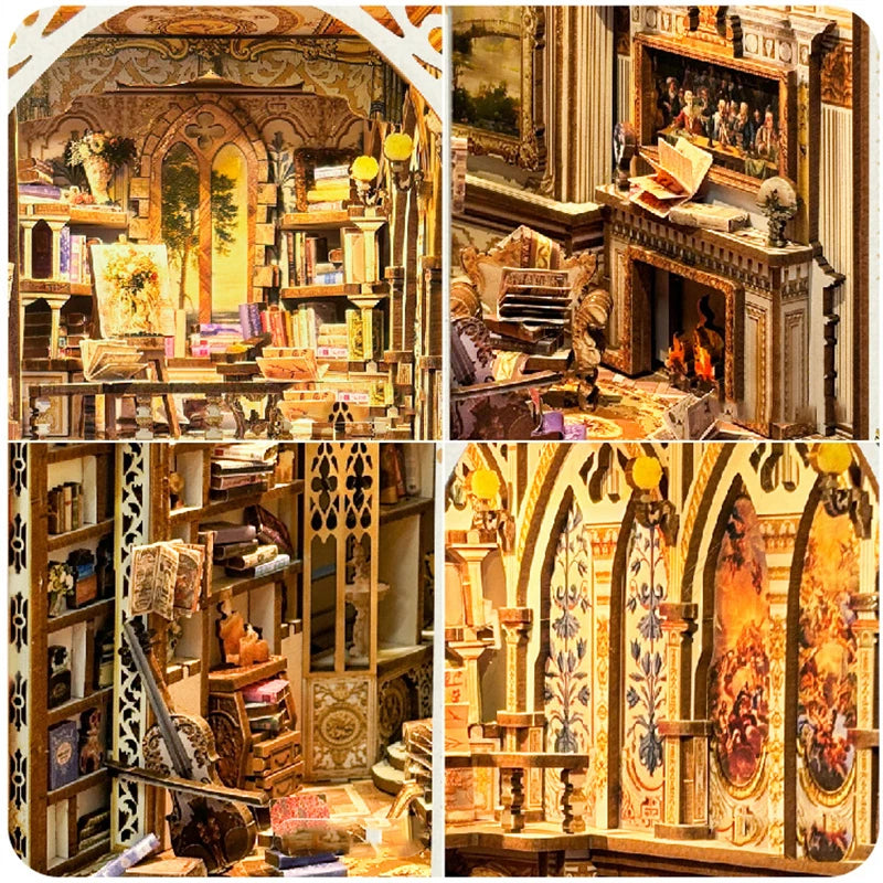Baroque Dreams DIY book nook kit with ornate gilded architecture - view 5