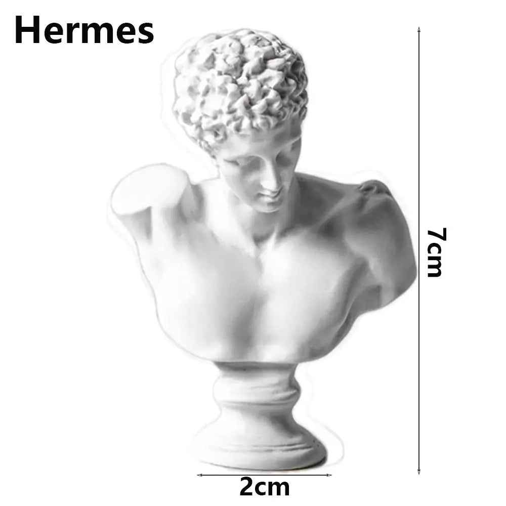 Greek Mythology Miniature Bust Statues – Plaster Shelf Ornaments