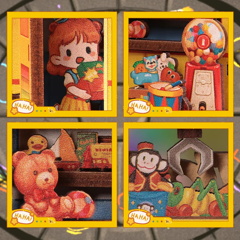 CUTEBEE Mini Store Series DIY Miniature House 3D Wooden Puzzle Toys Handmade Dollhouse Kit for TaleBox Corner Toy Store Book Nook Kit Australia