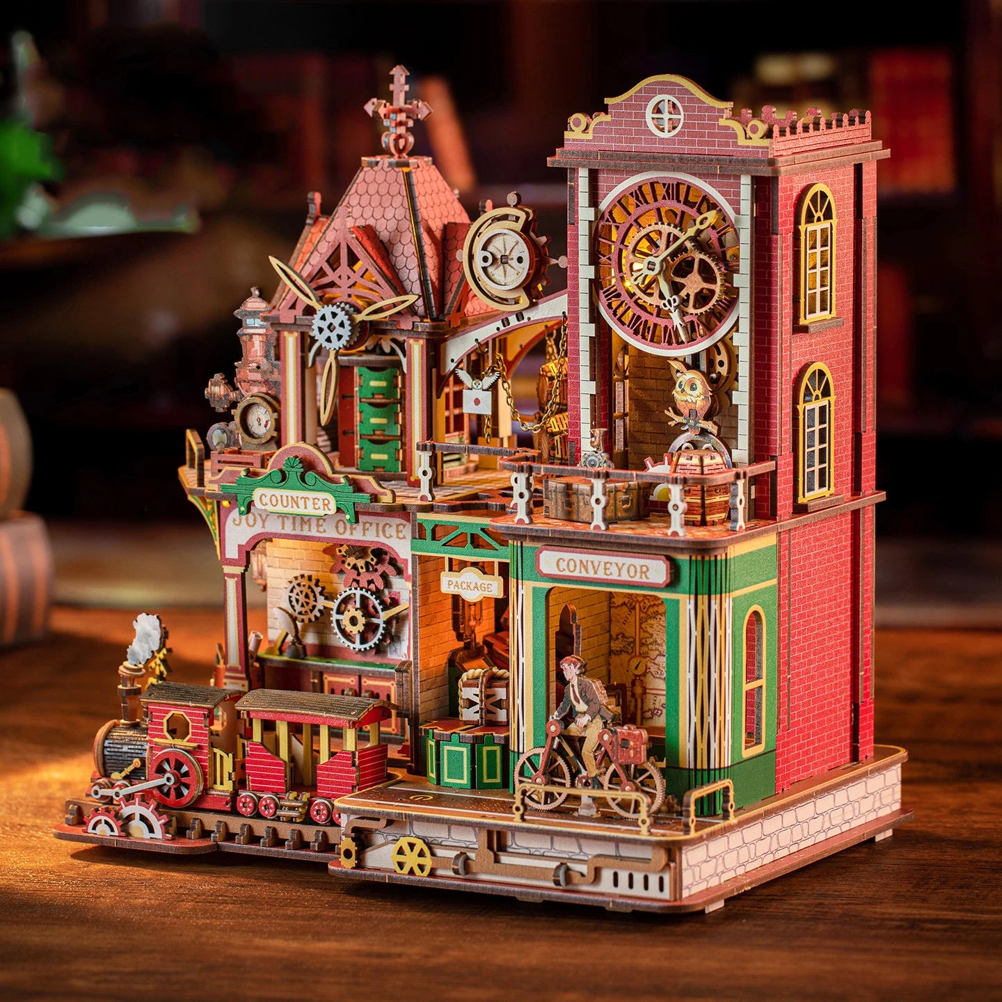 Joey's Time Post Office DIY miniature dollhouse kit with furniture - view 4