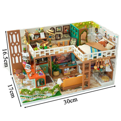 Bohemian Loft DIY Miniature House Kit - Image 6