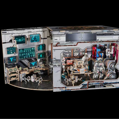 DIY Wooden International Space Station Casa Miniature Model Kits With LED Lights Dollhouse for Friends Birthday Gifts Book Nook Kit Australia