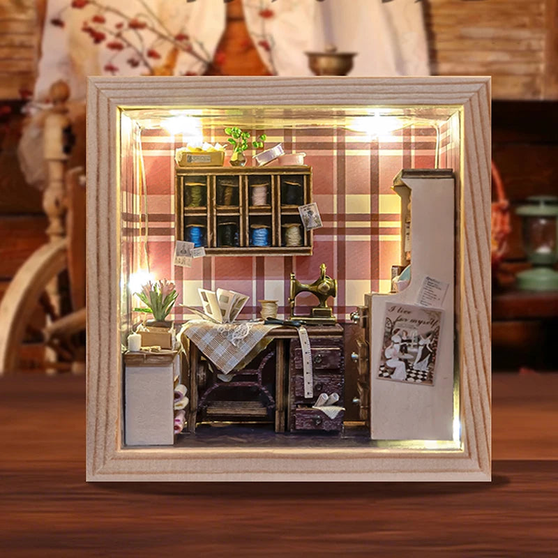 Sewing Shop DIY Miniature House Kit - Image 4