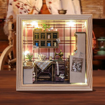 Sewing Shop DIY Miniature House Kit - Image 4