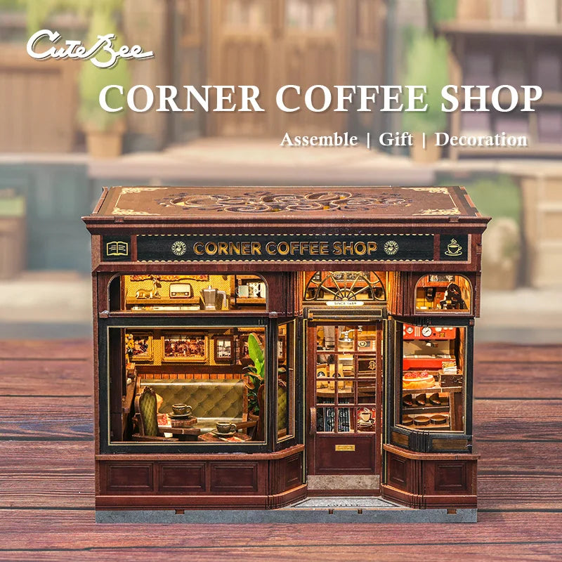 Corner Coffee Shop DIY Book Nook Kit - Image 7