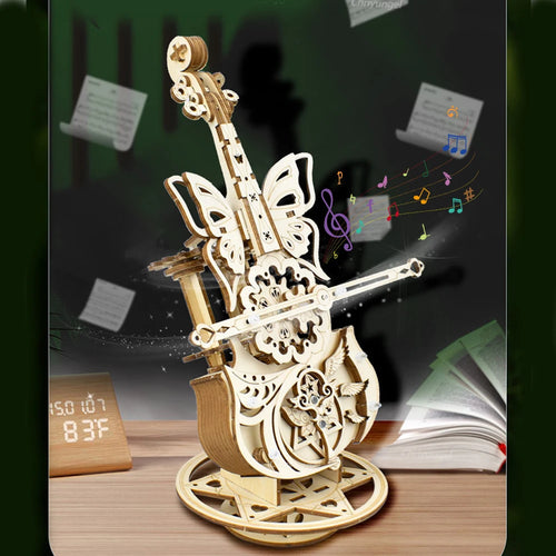 Cello Violin Music Box Kit - Book Nook Kit Australia