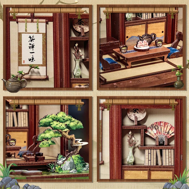 Christmas DIY Book Nook Kit - Detail