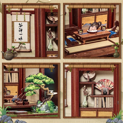 Christmas DIY Book Nook Kit - Detail
