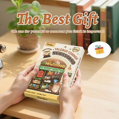 CUTEBEE Mini Store Series DIY Miniature House 3D Wooden Puzzle Toys Handmade Dollhouse Kit for TaleBox Newsstand Book Nook Kit Australia