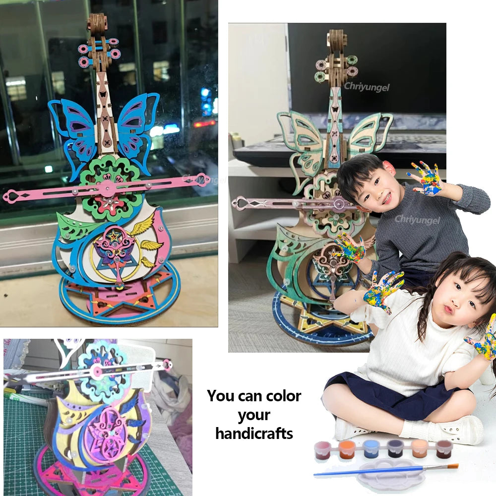 Cello Violin Music Box Kit - Detail