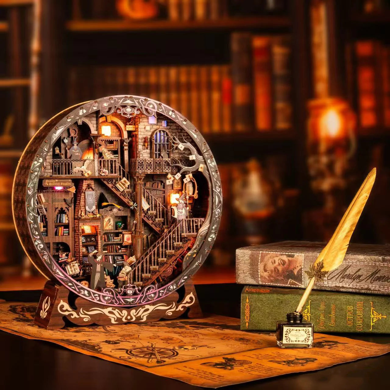 YQ-04-S DIY Miniature House Kit Book Nook Kit Australia