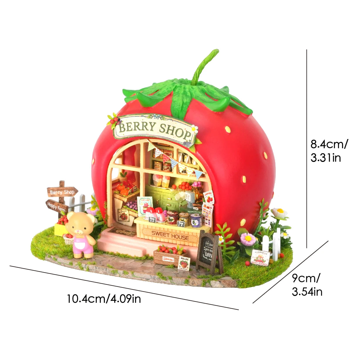 New DIY Doll House Wooden Miniature Kit Furniture Dollhouse Furnitures Set Handmade Model Assembly Toys Case  Birthday Gifts 