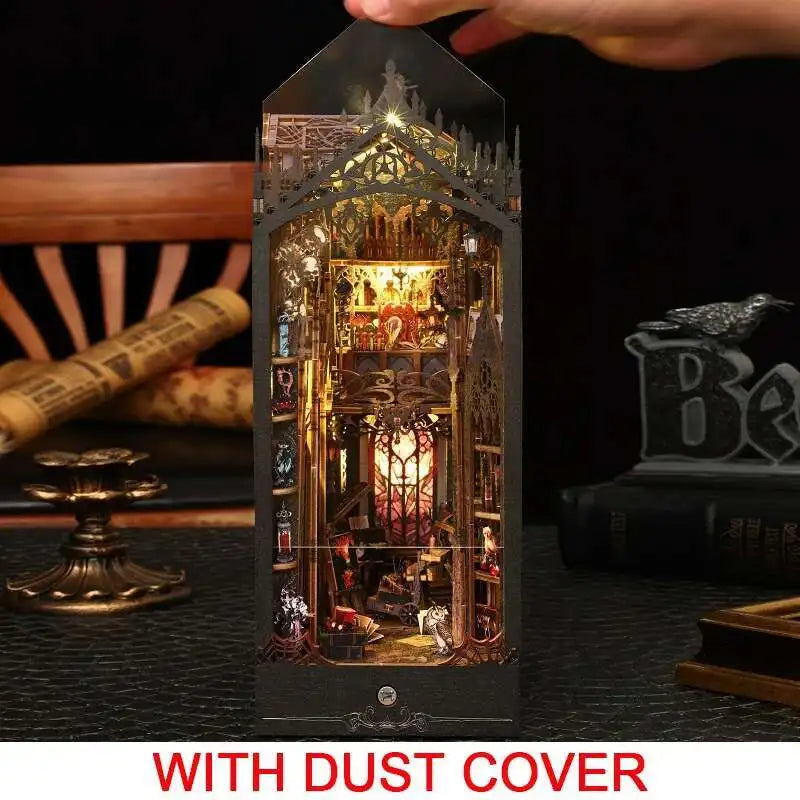 William Castle DIY book nook kit with stone arches and torchlight - view 7