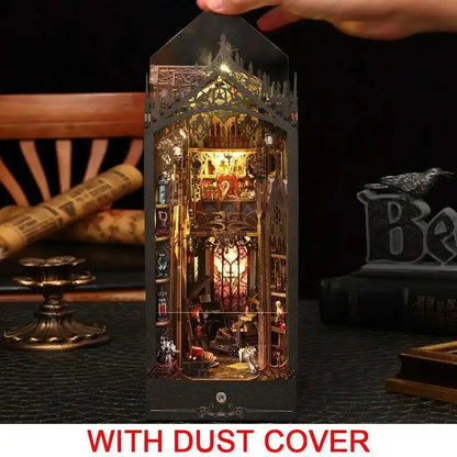William Castle DIY book nook kit with stone arches and torchlight - view 7