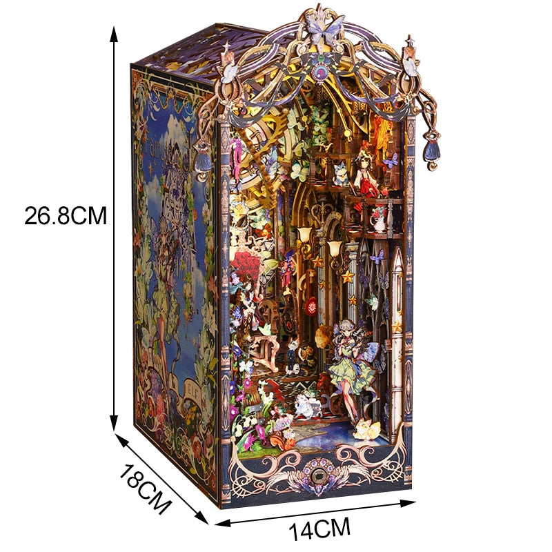 Fairy Tale Elf Home DIY book nook kit, woodland elf cottage scene - view 6