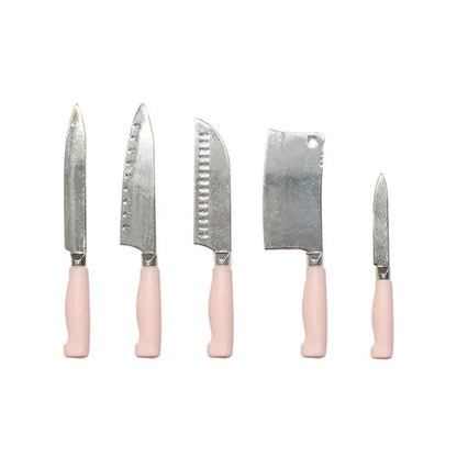 1:6 Miniature Kitchen Knife Set for Dollhouse Decor