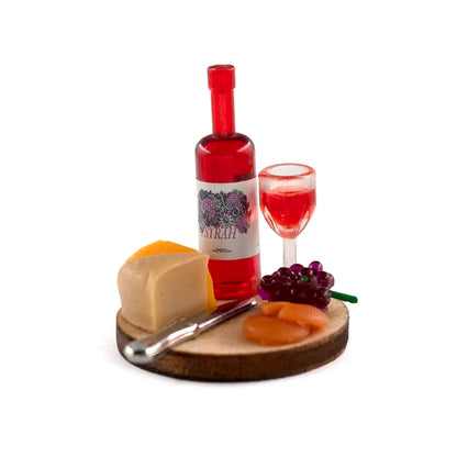 Cake Wine Dish Miniature Accessory