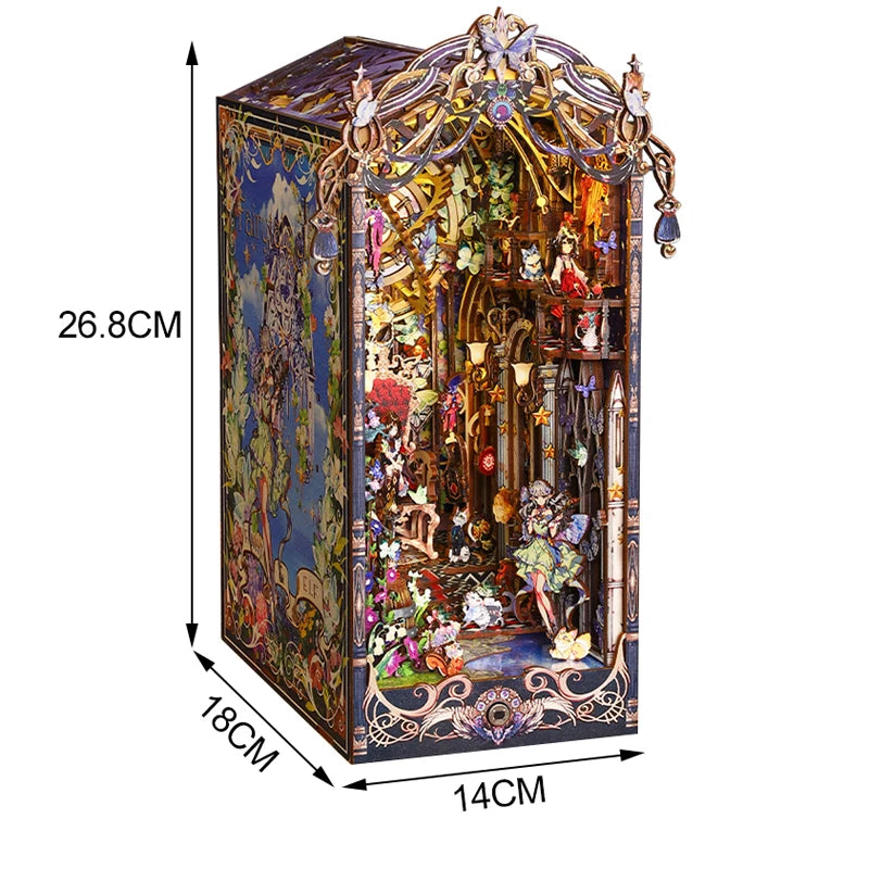 Fairy Tale Elf Home DIY book nook kit, woodland elf cottage scene - view 8