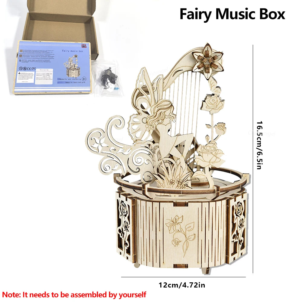 Moon & Star Music Box Wooden Puzzle - Image 8