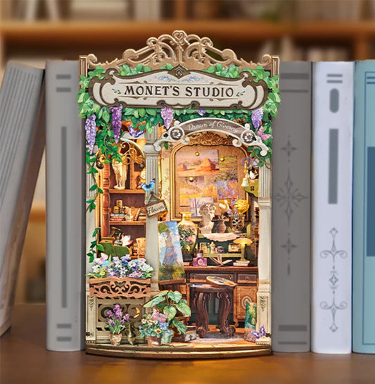 Monets Studio Shelf DIY Book Nook Kit