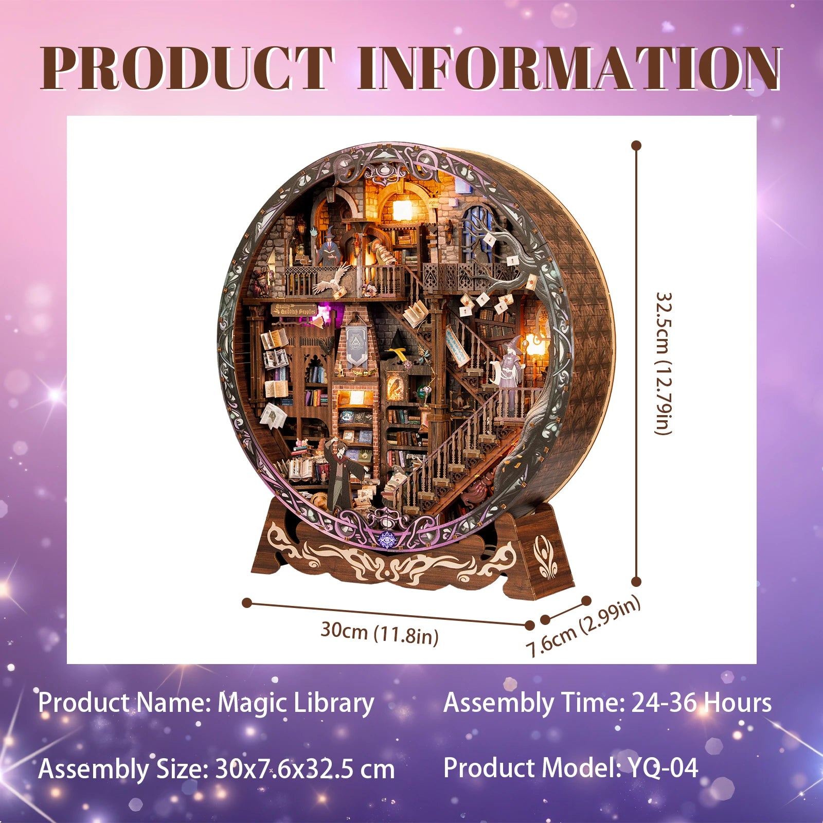 YQ-04-S DIY Miniature House Kit Book Nook Kit Australia