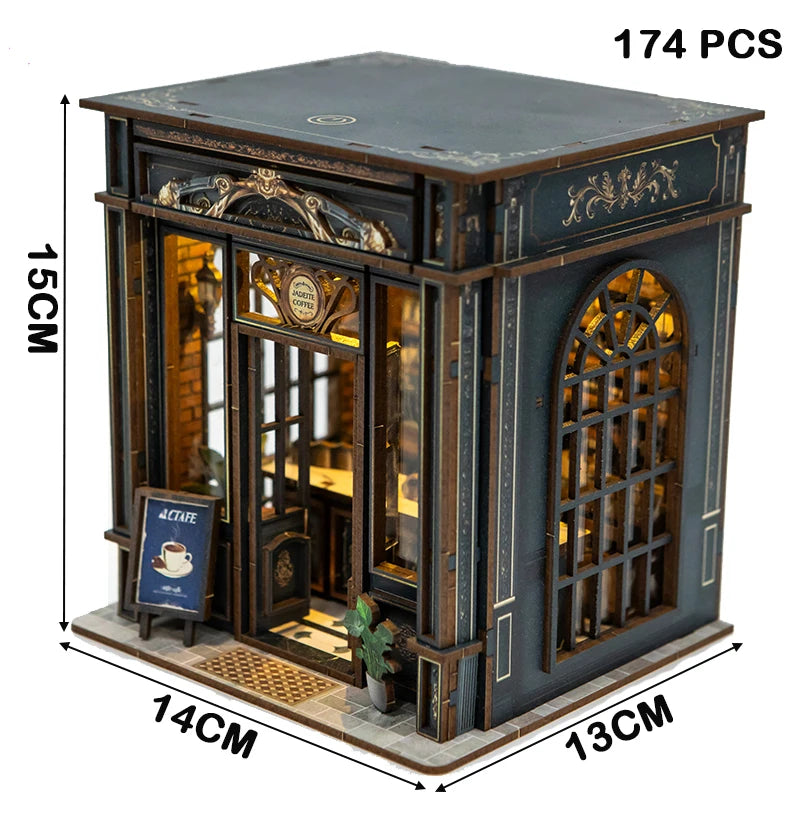 Coffee Shop DIY Miniature House Kit - Image 6