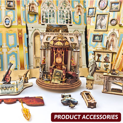 Dreamland Theater DIY book nook kit with miniature stage and curtains - view 5