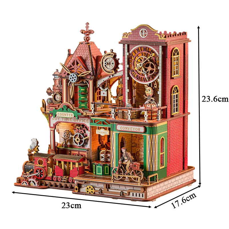Joey's Time Post Office DIY miniature dollhouse kit with furniture - view 6