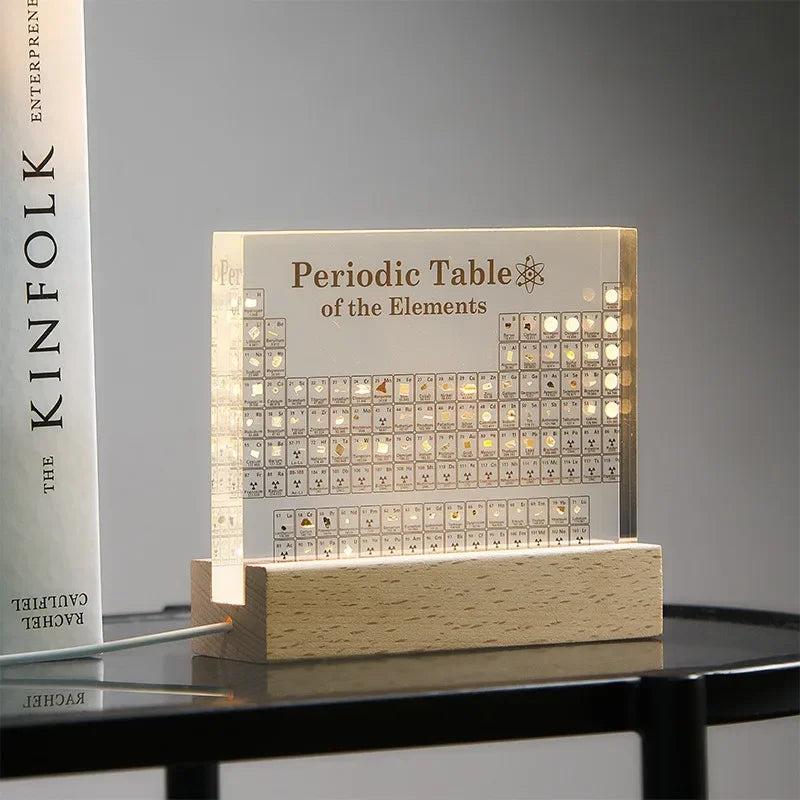 Acrylic Periodic Table Display – USB LED Desk Ornament