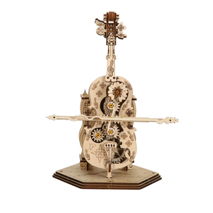 violoncello 3D Car Wooden Puzzle, Scale Model,DIY Model Kit, Handcraft Gift,Home Decoration,Mechanical Model Kit,,Birthday/Ch