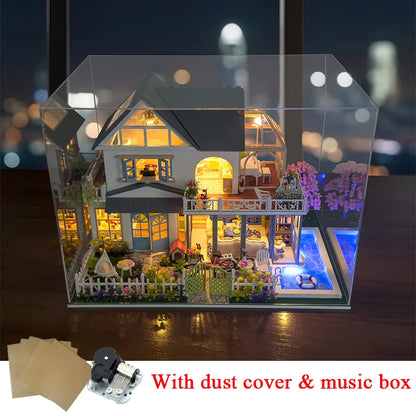 MD28 with cover DIY Miniature House Kit Book Nook Kit Australia