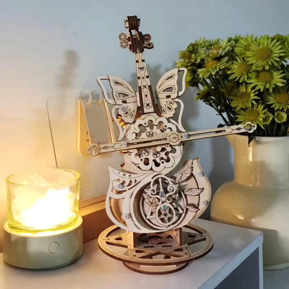 Cello Violin Music Box Kit - Side View