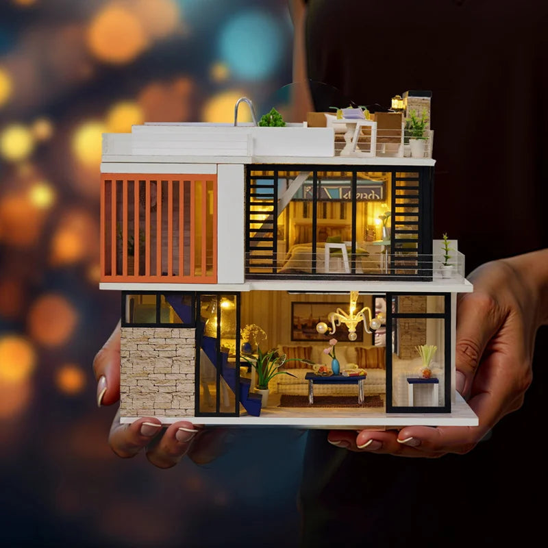 New 2025 Modern European Diy Doll Houses Florence Villa Model Kit Educational Creative Hand Assembly Toy Craft Home Decor Book Nook Kit Australia