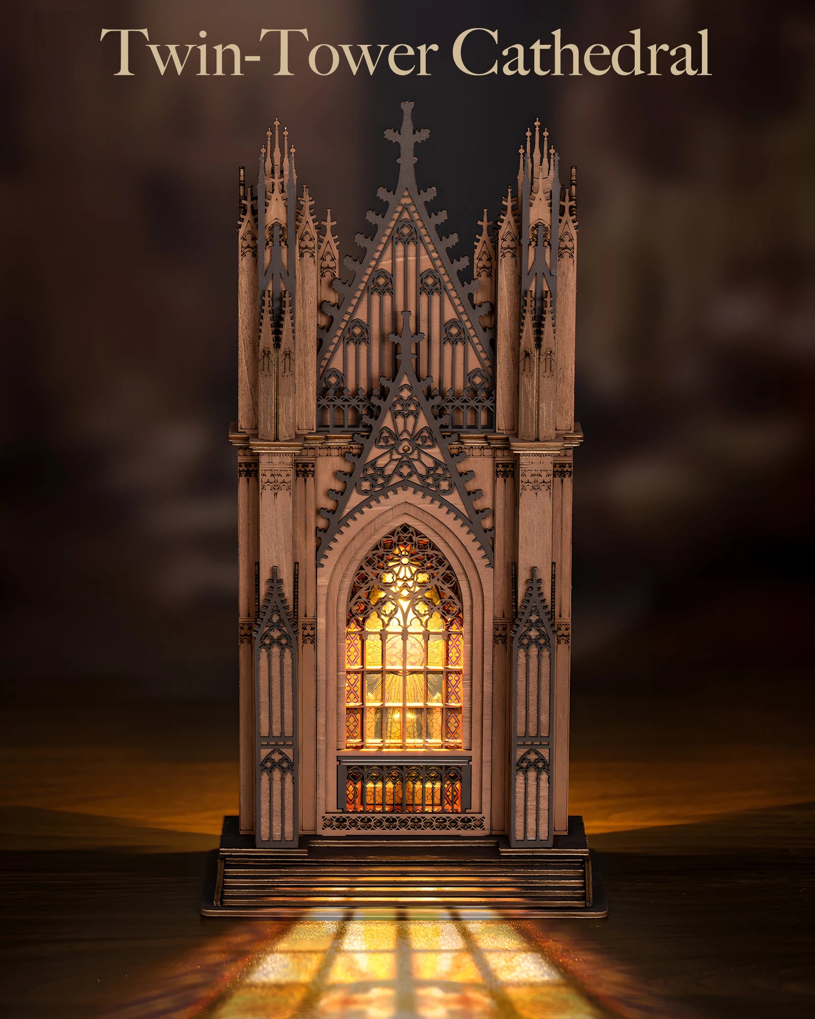 ROBOTIME Rolife TG Series Gothic Architecture Building Kit 3 Cathedral Models Stress Relief Craft Perfect Birthday Gift for M