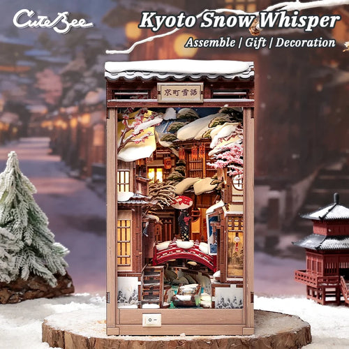 Kyoto Snow Whisper DIY Book Nook Kit - Book Nook Kit Australia