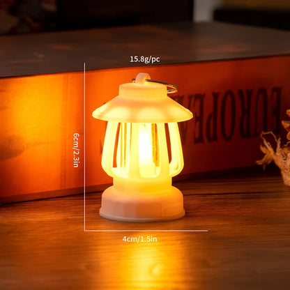 Mini Led Retro Glowing Pony Lantern Simulation Cande Light Night Light Dollhouse Miniature Kerosen Lamp Home Decor Toy Book Nook Kit Australia