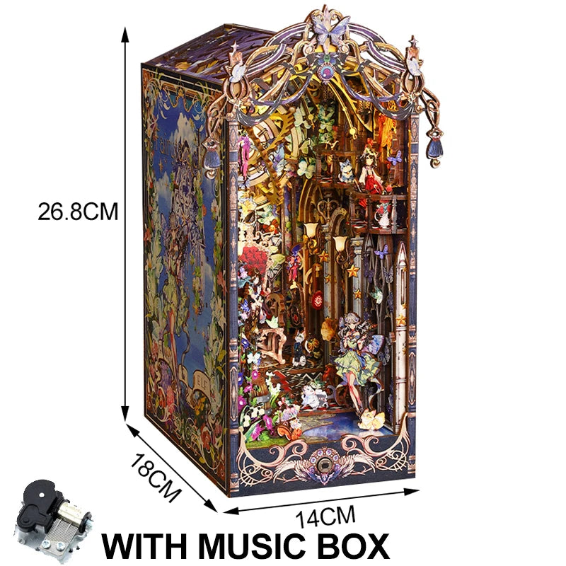 Fairy Tale Elf Home DIY book nook kit, woodland elf cottage scene - view 7