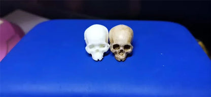Miniature Skull Decor for Dollhouse & Halloween Scenes