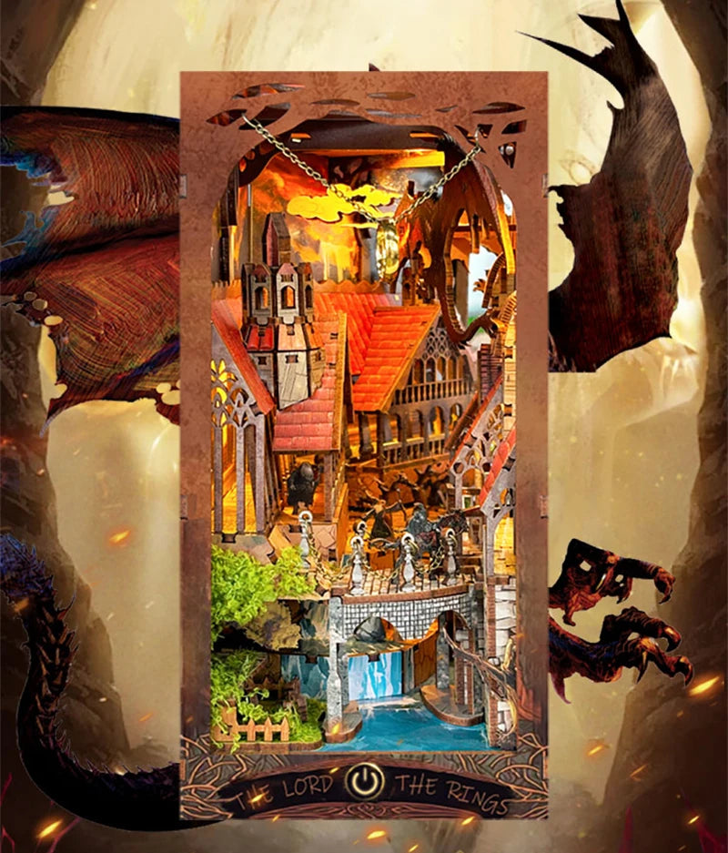 Lord of the Rings Book Nook – Epic Middle-earth Diorama Kit