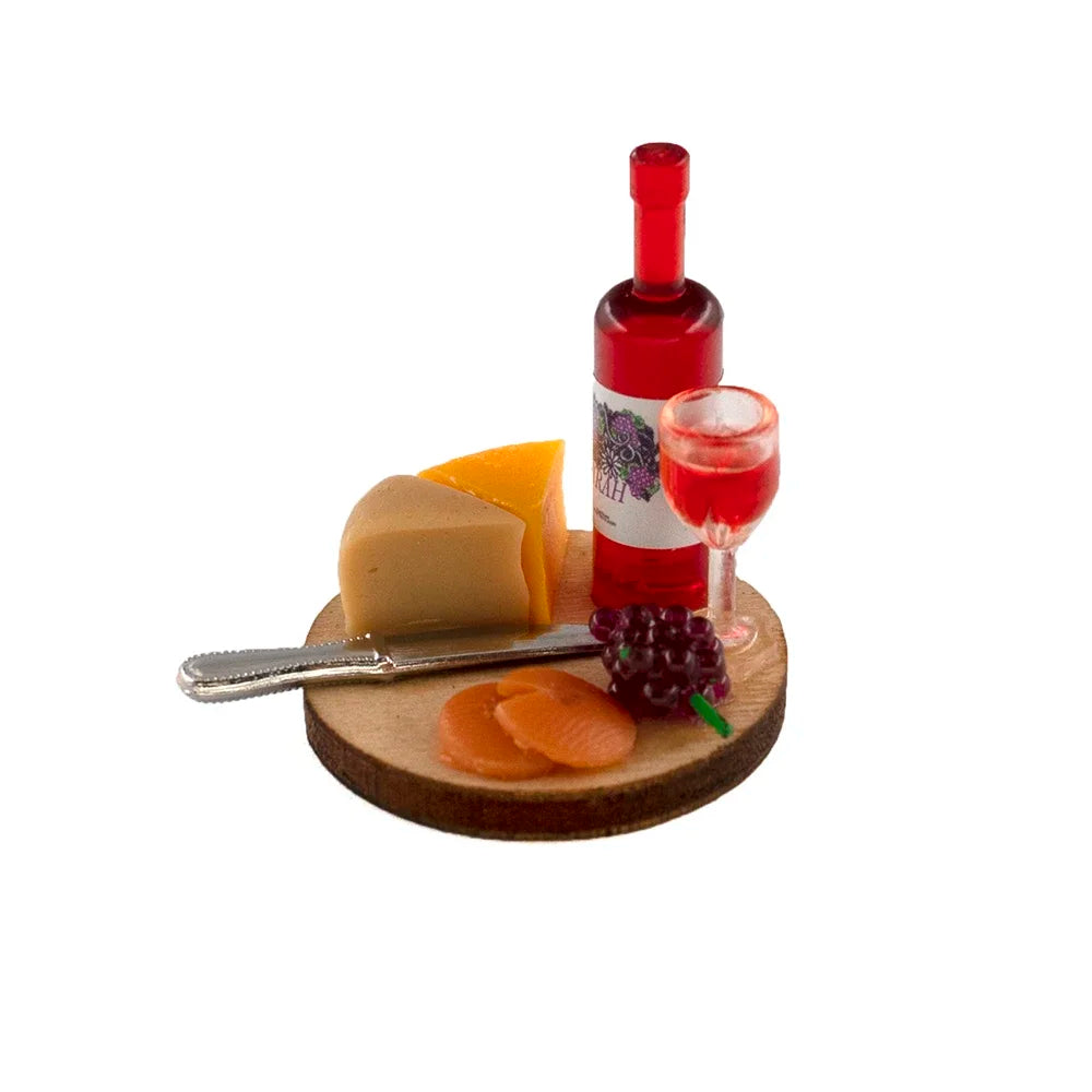 Cake Wine Dish Miniature Accessory