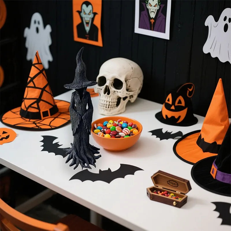 Gothic Witch Resin Statue – Horror & Halloween Shelf Decor