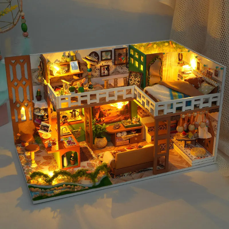 Bohemian Loft DIY Miniature House Kit - Image 4